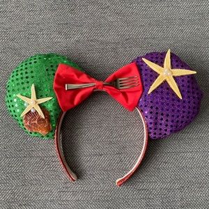 Custom Little Mermaid Sequin Minnie Ears